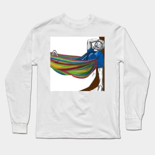 Michael Sheen taking a nap Long Sleeve T-Shirt